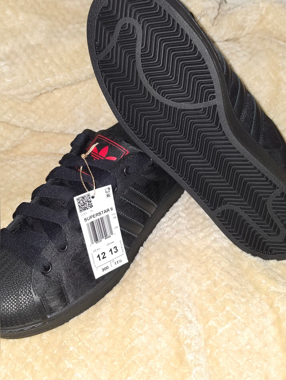 adidas Superstar II ~ Black Better Scarlet IH9301 | Men's: 12 *NWOB - Picture 7 of 11